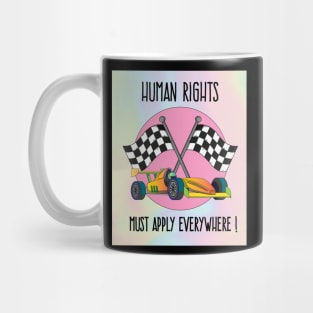 Human Rights In Motorsport Mug